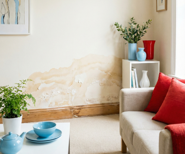 Daños por humedad en paredes